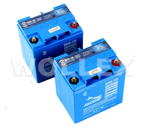 12000026 12V 26Ah Deep Cycle Jel Akü 2 adet - 1